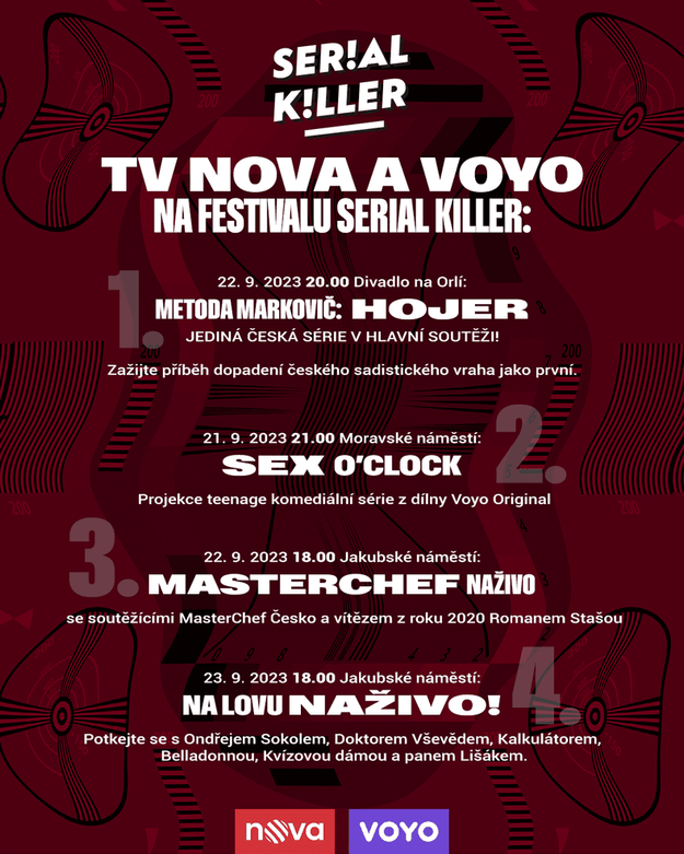 TV Nova a Voyo na Serial Killer